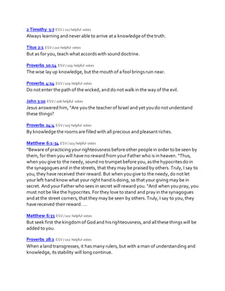 Bible verses about education | DOCX