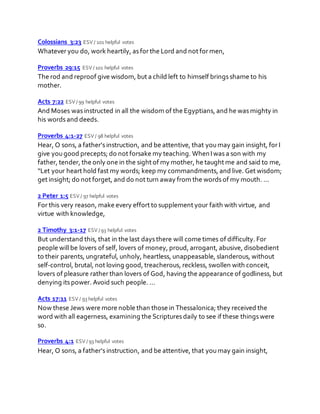 Bible verses about education | DOCX