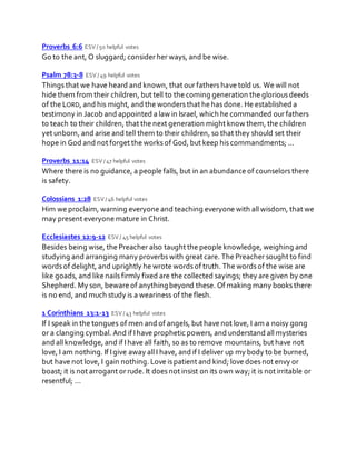 Bible verses about education | DOCX