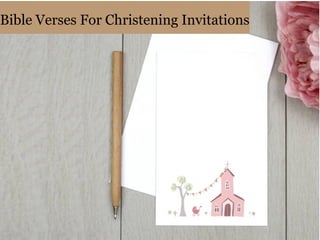 Bible Verses For Christening Invitations
 