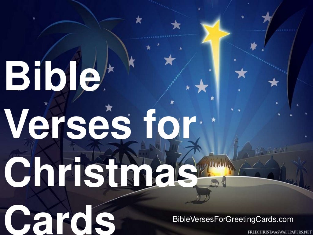 Bible Verses For Christmas Cards