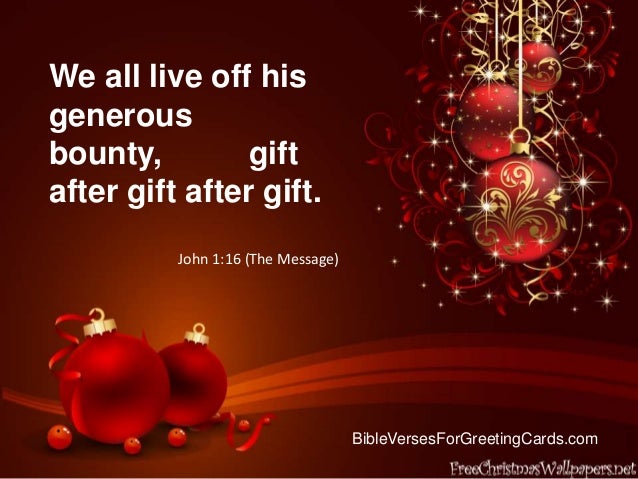 Bible Verses For Christmas Cards