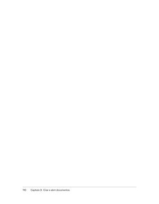 110 Capítulo 3: Criar e abrir documentos
 