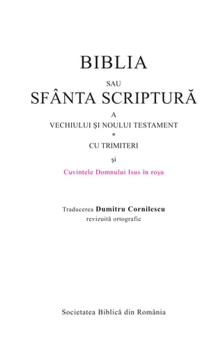 Biblia cornilescu-2007