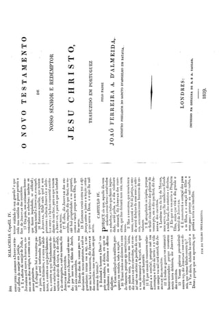 Biblia AT e NT João Ferreira de Almeida 1819