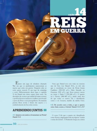 REISEMGUERRA
REISEM GUERRA
LIÇÃO14
 