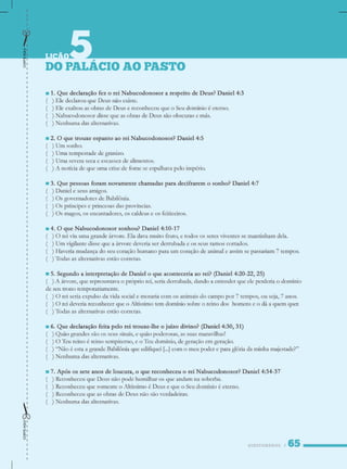 QUESTIONÁRIOS
DOPALÁCIOAOPASTO
LIÇÃO5
CORTEAQUICORTEAQUI
 