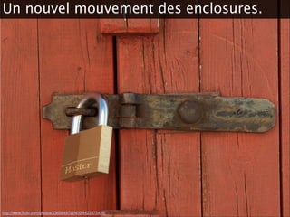 http://www.flickr.com/photos/23658497@N00/4423375434/
Un nouvel mouvement des enclosures.
 