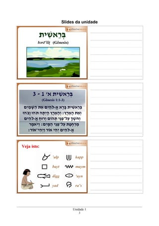 Unidade 1
3
Slides da unidade
 