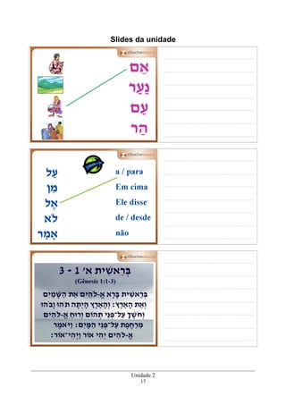 Slides da unidade
Unidade 2
17
 