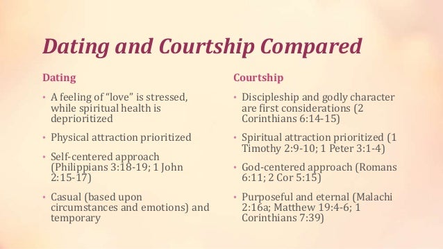 Courtship - A Biblical Alternative to Dating