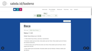 sabda.id/badeno
 