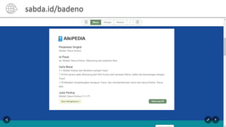 sabda.id/badeno
 