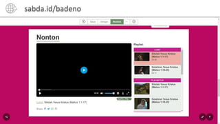 sabda.id/badeno
 