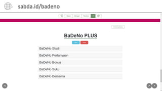 sabda.id/badeno
 