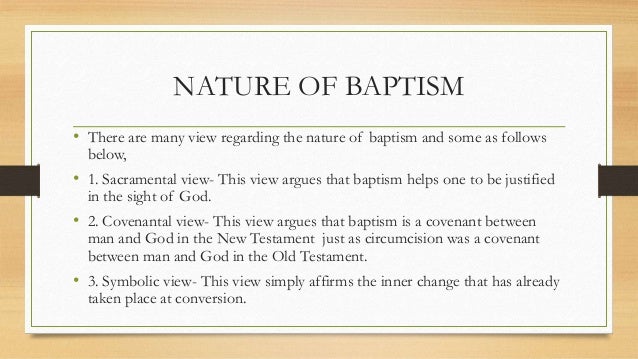 Biblical doctrine of baptism