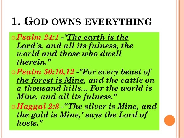 Image result for god owns everything