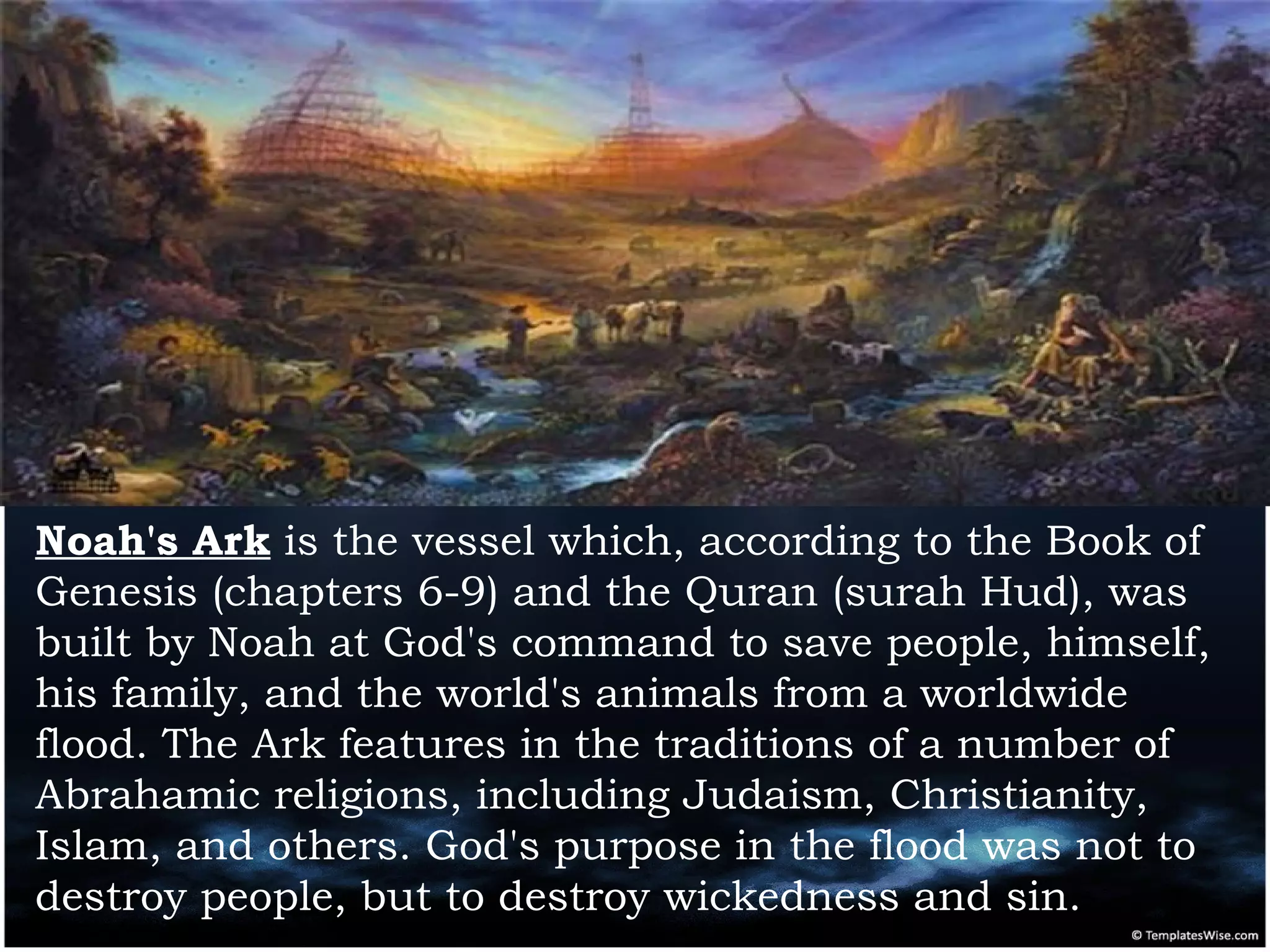 Biblical Flood Story Ppt