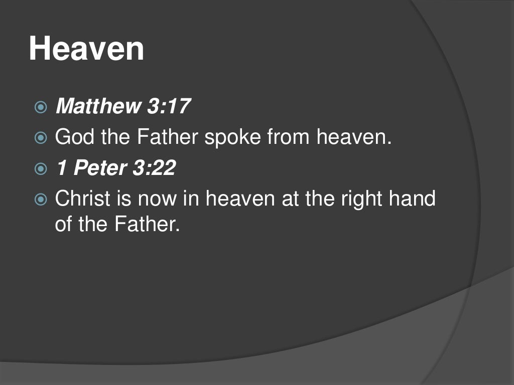 Biblical names of heaven