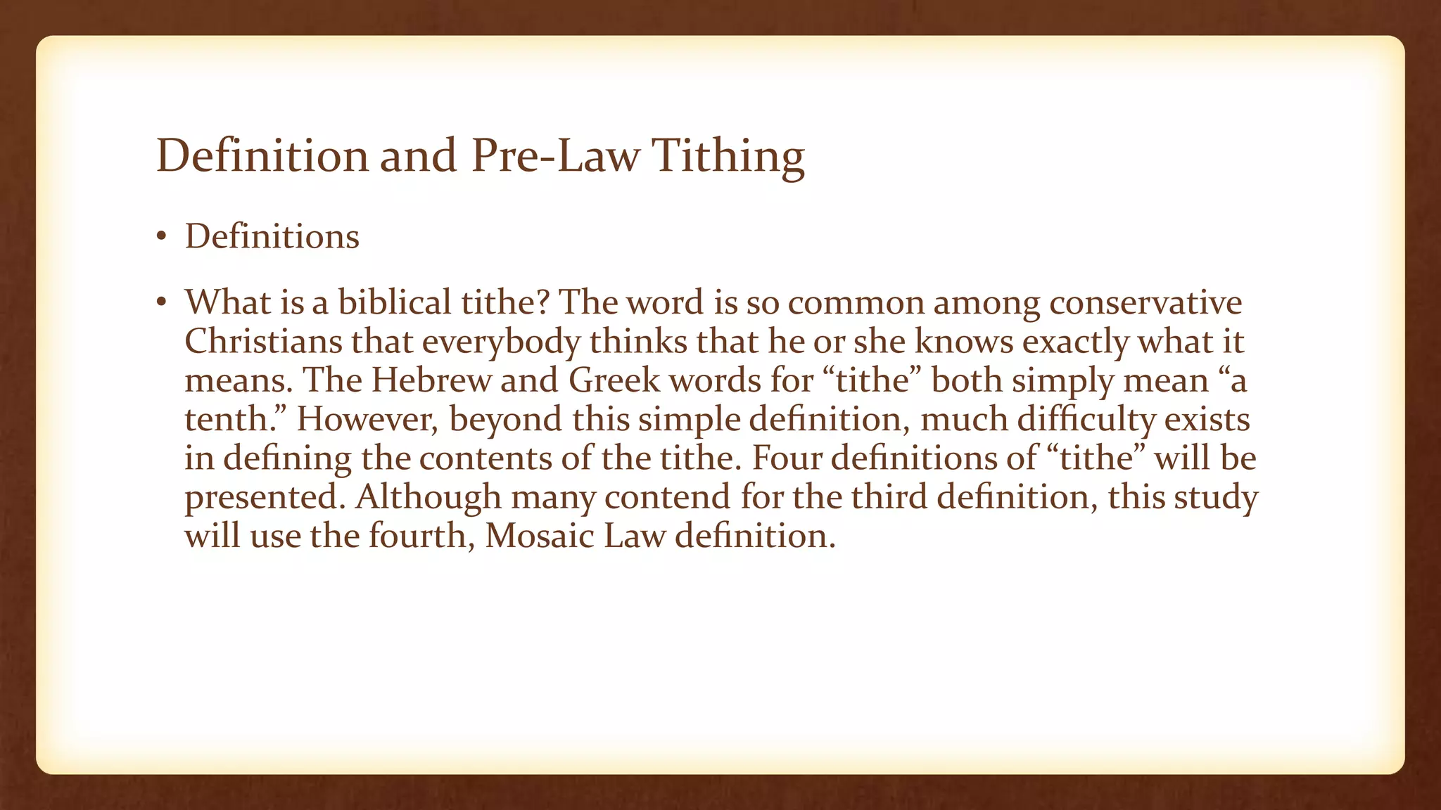 Biblical perspective on Christian Giving | PPTX