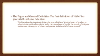 Biblical perspective on Christian Giving | PPTX