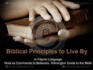 Biblical Principles to Live By
In Filipino Language
Mula sa Commands to Believers, Wilmington Guide to the Bible
 