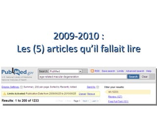 2009-2010 : Les (5) articles qu’il fallait lire 