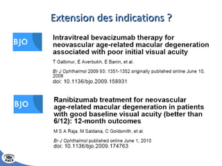 Extension des indications ? 