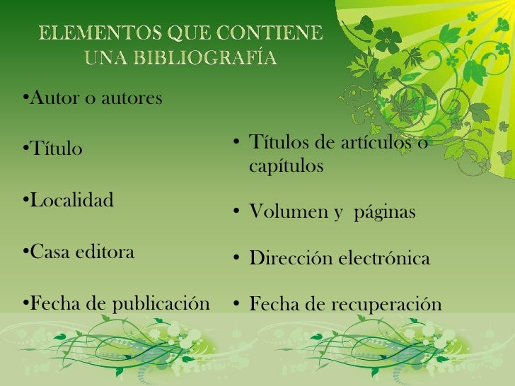 Bibliografías APA