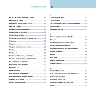 87 Índex de títols 
Serpientes ------------------------------------------------------39 
Sexe... Què és?: desenvolupament, 
canvis corporals, sexe i salut sexual -------------------42 
Si el món fos un poblet: 
un llibre sobre la gent del món --------------------------67 
Sorpresas del tacto, Las -------------------------------------43 
Supermáquinas, Las -----------------------------------------44 
T 
Taurons ---------------------------------------------------------40 
Teler de contes: històries fantàstiques 
teixides d’aquí i d’allà, El ---------------------------------63 
Temps, El -------------------------------------------------------33 
Teresa de Calcuta ---------------------------------------------69 
Terra, La --------------------------------------------------------32 
Terremotos ----------------------------------------------------- 31 
Teu primer Vox d’anglès, El ---------------------------------58 
Teves primeres paraules, Les -------------------------------59 
Tot sobre el futbol ---------------------------------------------55 
Tothom a taula: què mengen els nens 
i nenes del món --------------------------------------------- 47 
Transportes ----------------------------------------------------43 
Tras los pasos de... Charles Darwin -----------------------69 
Tren, El ----------------------------------------------------------43 
Trenes, Los -----------------------------------------------------44 
Trucos de las matemáticas, Los ----------------------------28 
U 
Univers, L’ -------------------------------------------------------29 
V 
Venim de fa milions i milions d’anys:la història 
de la vida al nostre planeta: l’evolució -----------------34 
Vestido y la moda: ayer y hoy, El --------------------------- 47 
Viatge de Cristòfor Colom, El -------------------------------67 
Vida al voltant d’un arbre, La -------------------------------46 
Vida i la mort, La ---------------------------------------------- 16 
Vigila amb el trànsit ------------------------------------------45 
Vincent van Gogh --------------------------------------------- 51 
Vint-i-quatre receptes d’arreu ------------------------------46 
Violència i la no-violència, La ------------------------------- 17 
Visquem les festes --------------------------------------------25 
Vivir en la Edad Media --------------------------------------- 71 
Volcans, Els ---------------------------------------------------- 31 
Volta al món en 25 cançons, La ----------------------------54 
Vull llegir poesia: col·lecció --------------------------------- 61 
X 
Xiufèn viu a la Xina, La ---------------------------------------66 
Z 
Zoo lògic --------------------------------------------------------37 
Zoom ... art!: una altra forma de mirar l’art -------------- 52 
 