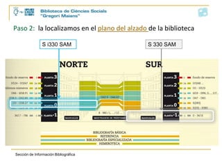 Paso 2: la localizamos en el plano del alzado de la bibliotecaS i330 SAMS 330 SAM
