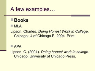 Bibliographic citation example deals