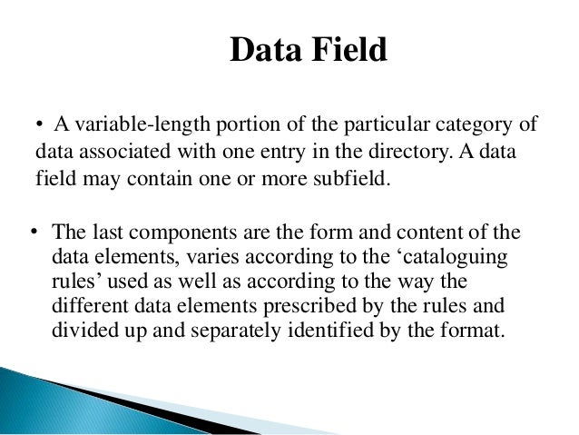 bibliographic format iso 2709 bibliographic form