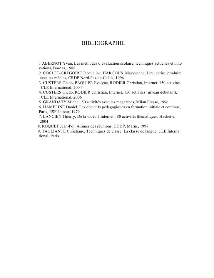 Bibliographie