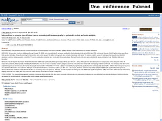 Une référence Pubmed
 