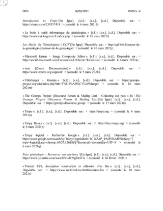 Bibliographie outils de Genealogie | PDF