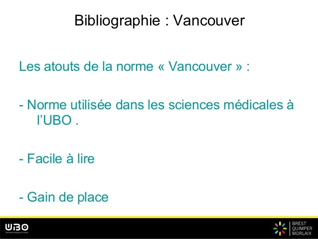 Bibliographie Vancouver