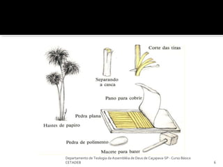 Departamento de Teologia da Assembléia de Deus de Caçapava-SP - Curso Básico
CETADEB 6
 