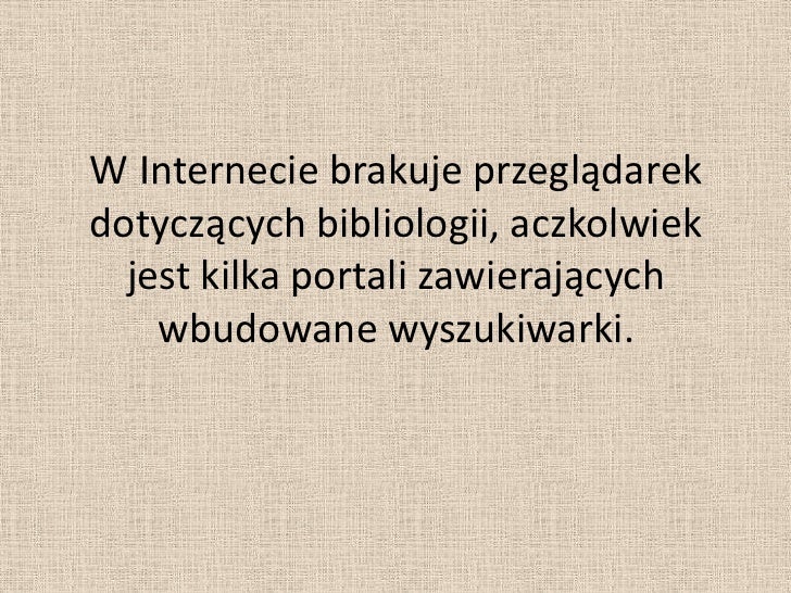 Sprawdź Jak Działają Internetowe Wyszukiwarki Wyrazów Bliskoznacznych Bibliologiczne wyszukiwarki internetowe
