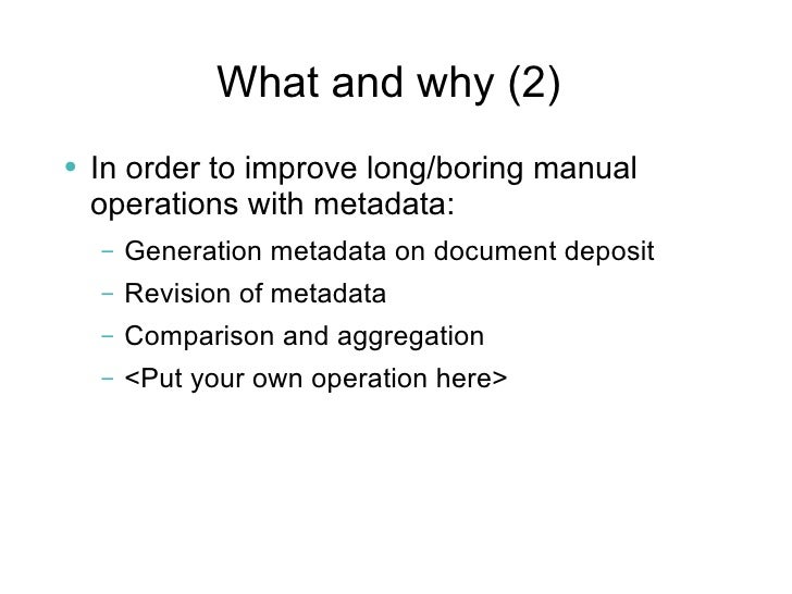 Bibliographic Metadata Including Citation