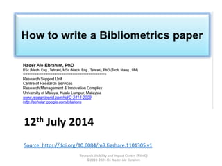 Essential Steps to Write a Bibliometric Paper | PDF
