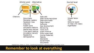 Remember to look at everything  