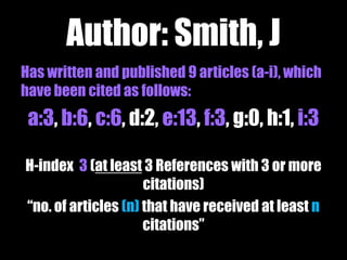 Demo 
Researcher ID 
ORCID 
 