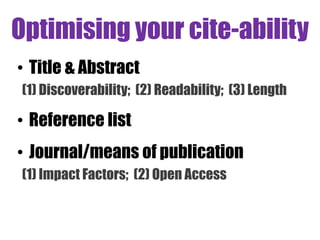 Altmetrics (in brief) 
 