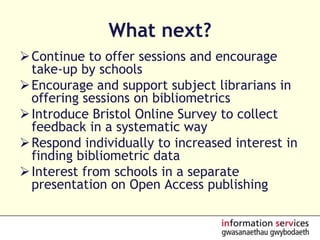 After results of pilot exercises, modified to peer review plus bibliometrics