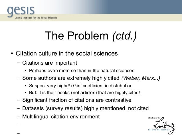 Towards A Semantic Citation Index For The German Social Sciences Towards A Semantic Citation Index For The German Social Sciences