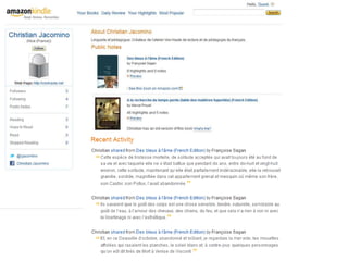 Les formats

EPub : format ouvert, « reflowable », c’est-à-
dire qu’il s’adapte aux écrans des différents
supports sur lequel il est utilisé.

PDF : Initialement un format propriétaire
Adobe, il est maintenant un standard
ouvert.

AZW : format propriétaire d’Amazon utilisé
dans le Kindle.
 