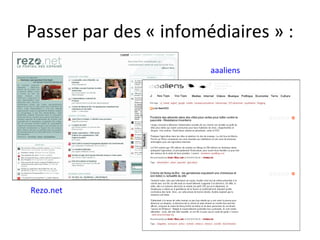 Passer par des « infomédiaires » :
                       aaaliens




Rezo.net
 