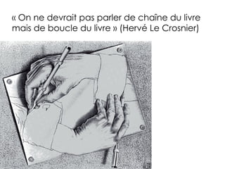 « On ne devrait pas parler de chaîne du livre
mais de boucle du livre » (Hervé Le Crosnier)
 