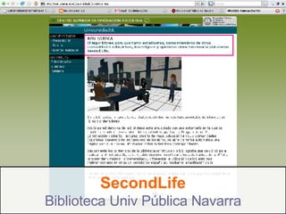 SecondLife Biblioteca Univ Pública Navarra 